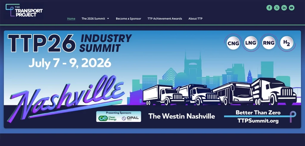 The Transport Project annual summit website screenshot
