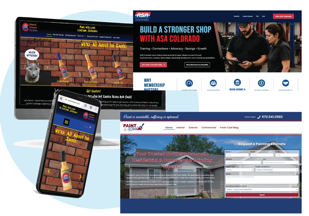 Website design work by Picture This Creative Services