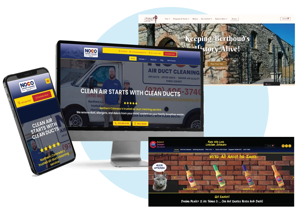 Website design work by Picture This Creative Services