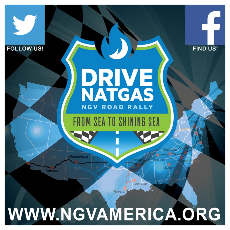 Drive NatGas 2017 West Coast-to-East Coast NGV road rally magnet design