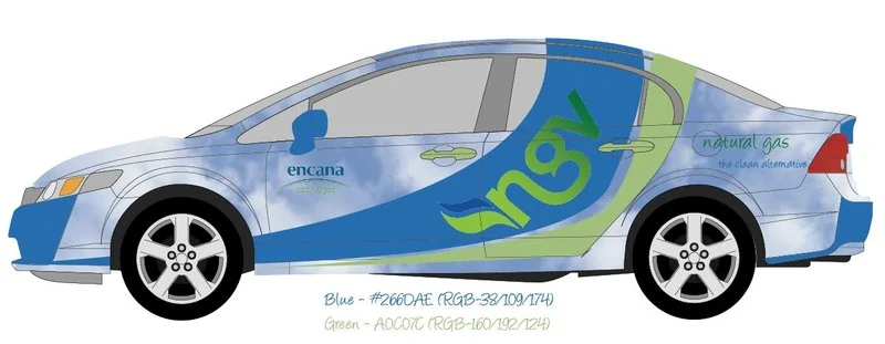 Encana Natural Gas graphic design