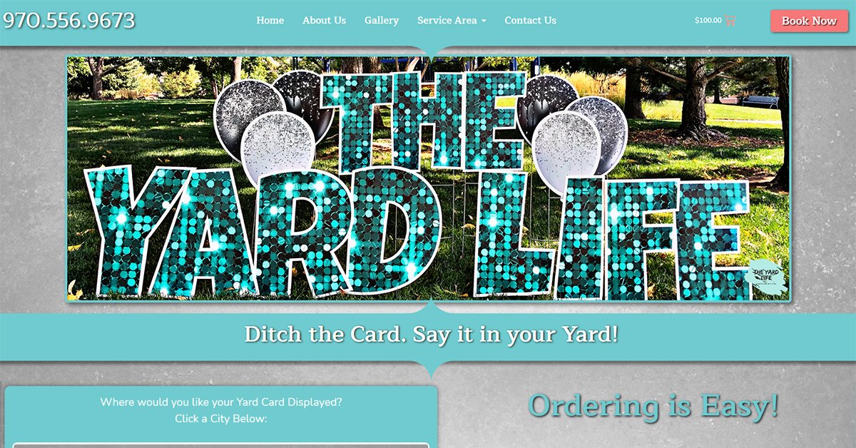 The Yard Life website screenshot