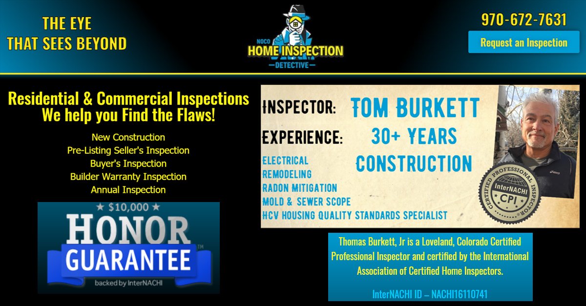 NoCo Home Inspection Detective website screenshot