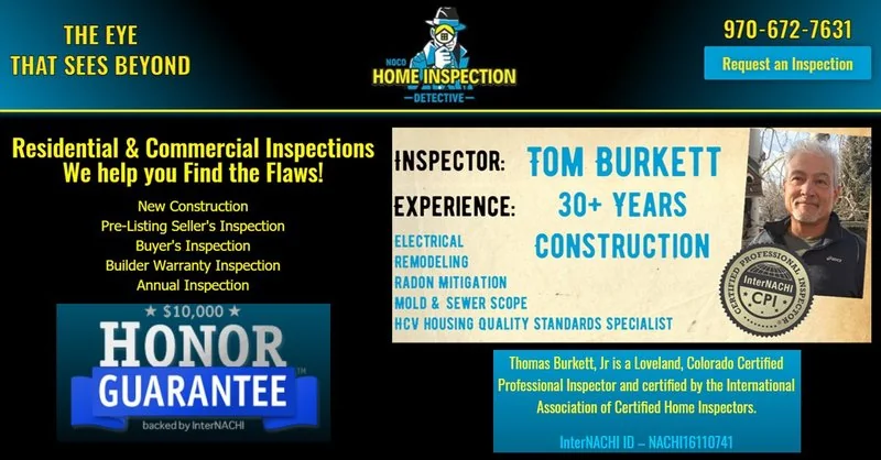 NoCo Home Inspection Detective website screenshot