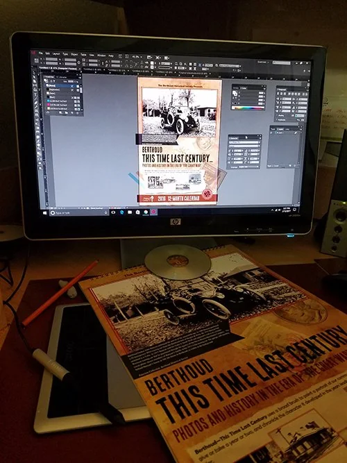 Berthoud Historical Society 2017 calendar design