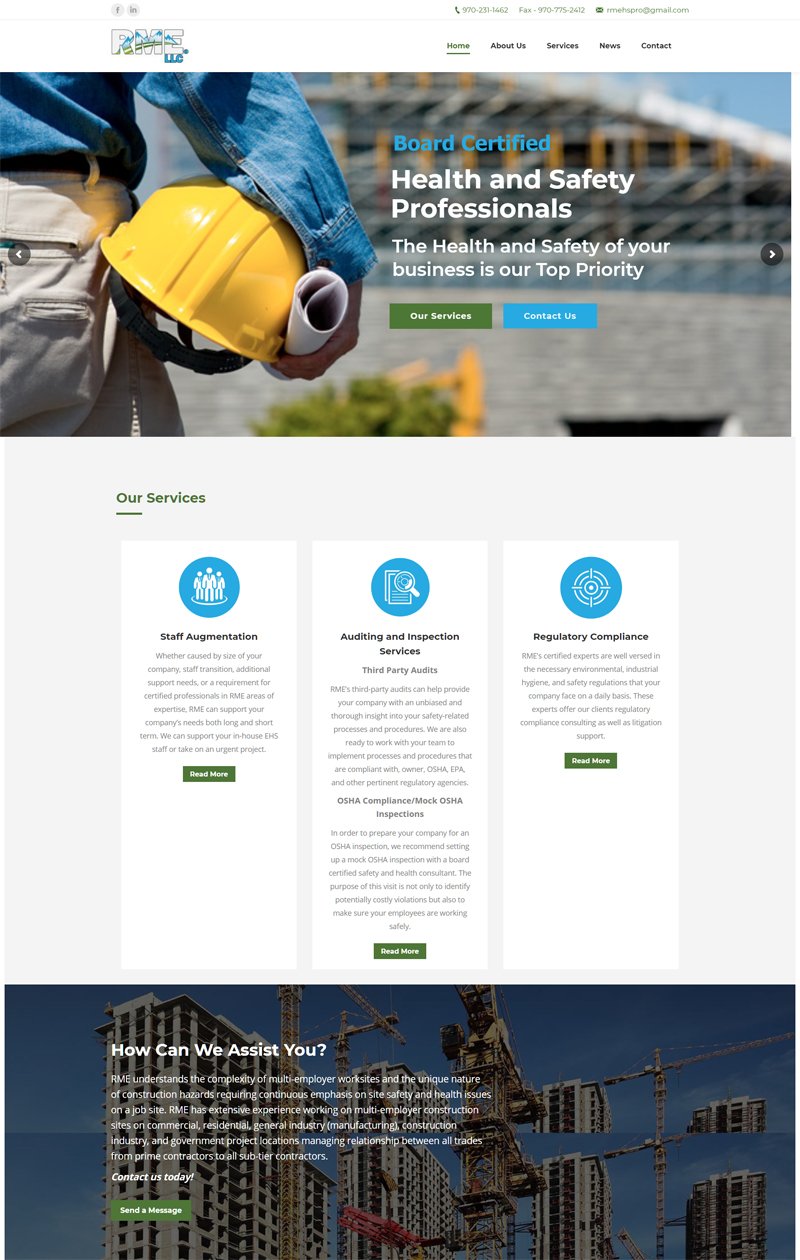 RMEHS Pros website screenshot