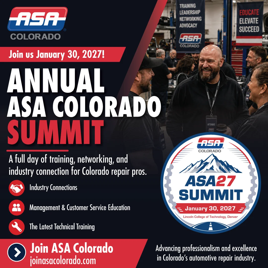 ASA27 Summit announcement graphic, January 30, 2027 at Lincoln College of Technology, Denver